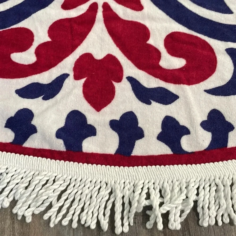 Round Picnic, Beach, Yoga Fringe Towel